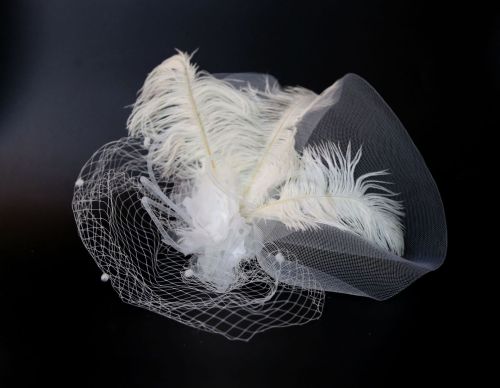 Headdress show stage gauze hair accessories covered big gauze hat