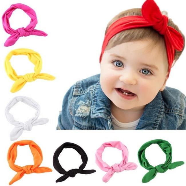 For Girl Rabbit Ear Hairbands Turban Knot Kids Turbans Accessoire  Headband