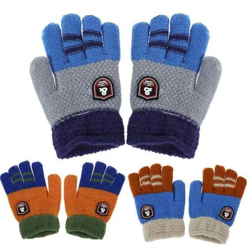 Winter Gloves Unisex Children Knitted Stretch (2-6 years)