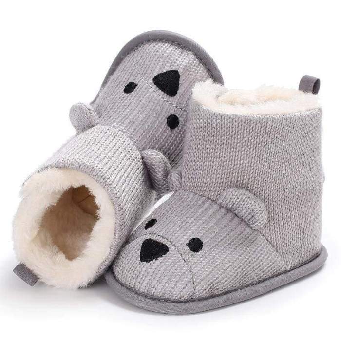 Bear Winter Plus Velvet Warm Baby Snow Boots