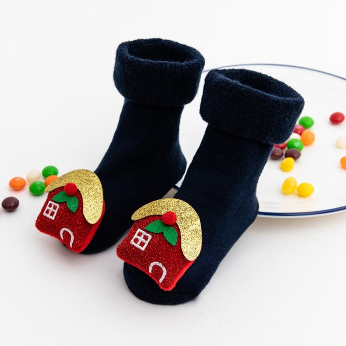 Baby socks 2020 New hot Toddler Kids baby Boys Girls Christmas Santa Deer Anti-Slip Knitted Warm Socks