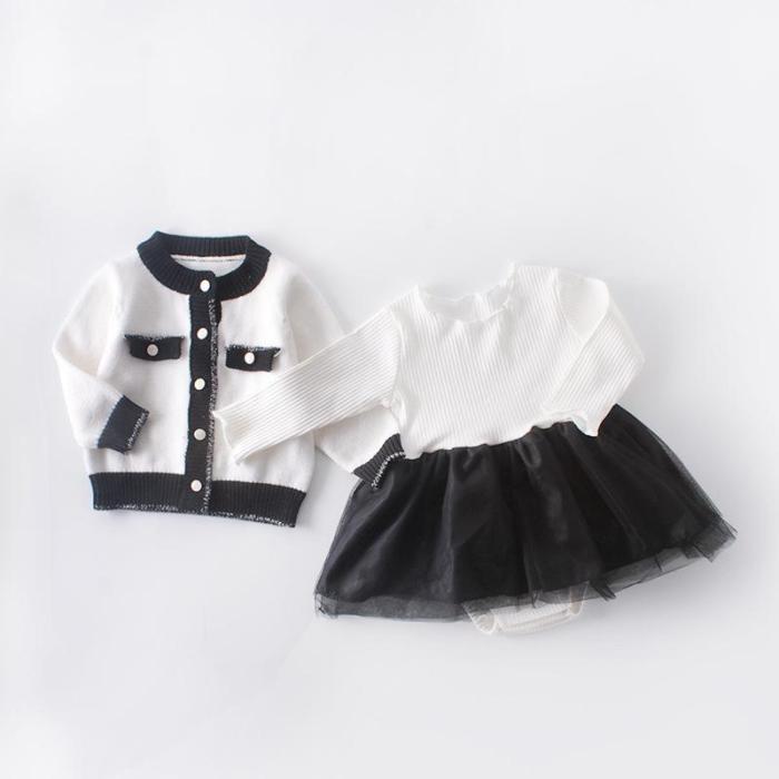 2020 Autumn Female Baby Princess Ladies Long-sleeved Two Pieces Suit