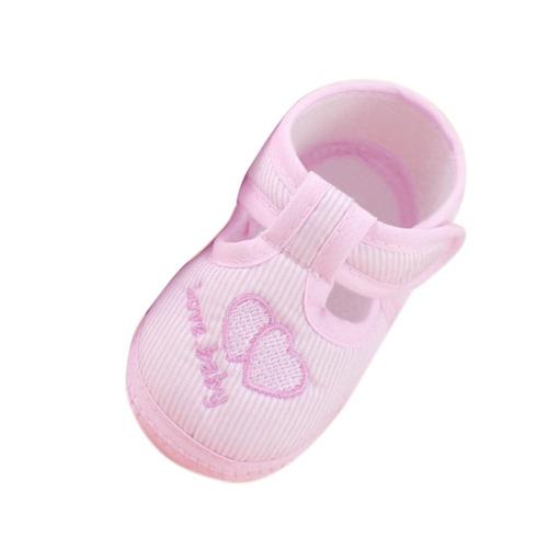 0-10m Newborn Girl Boy Girls Soft Sole Crib Toddler Shoes Canvas Sneaker High Quality First Walker