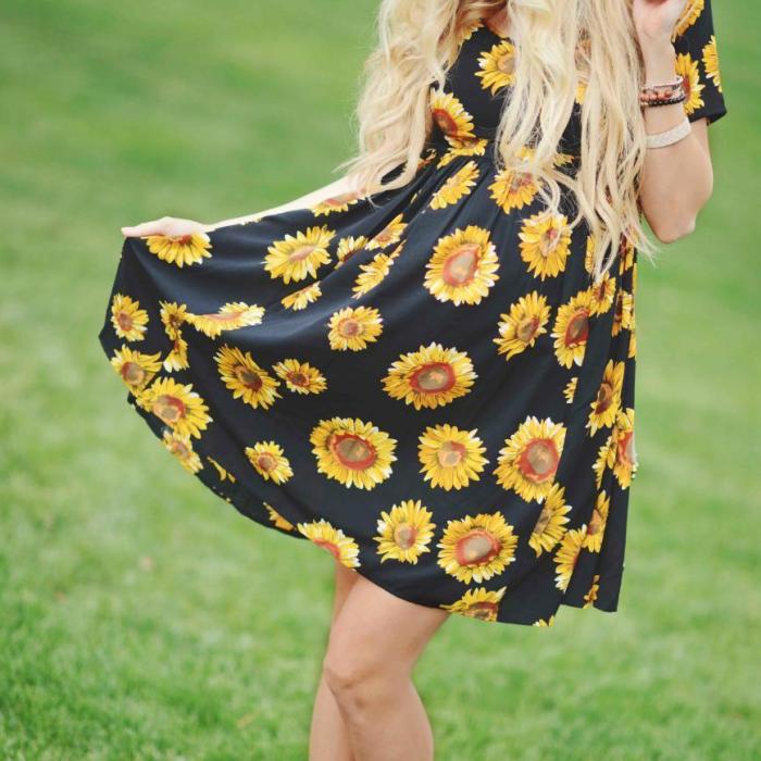 Maternity Sunflower Dress