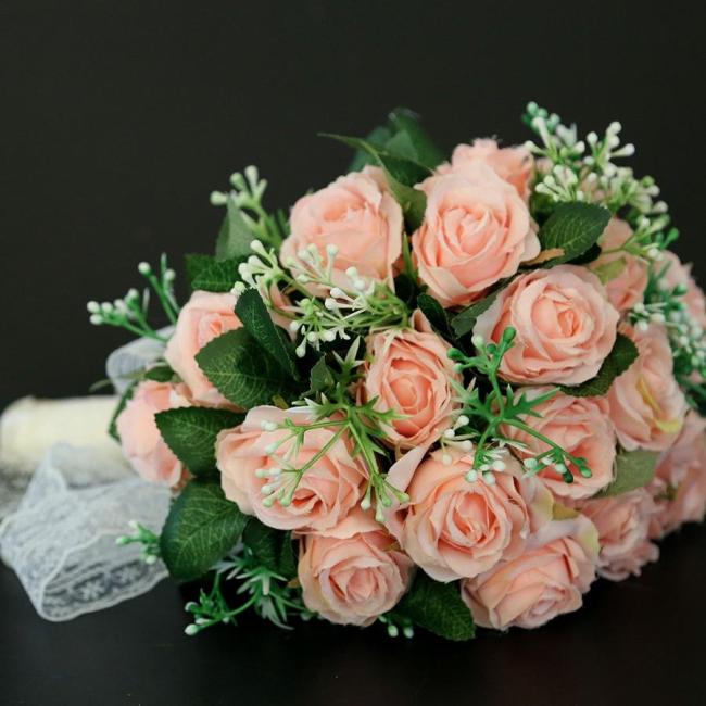 Artificial wreath garland Wedding road lead flower Rose