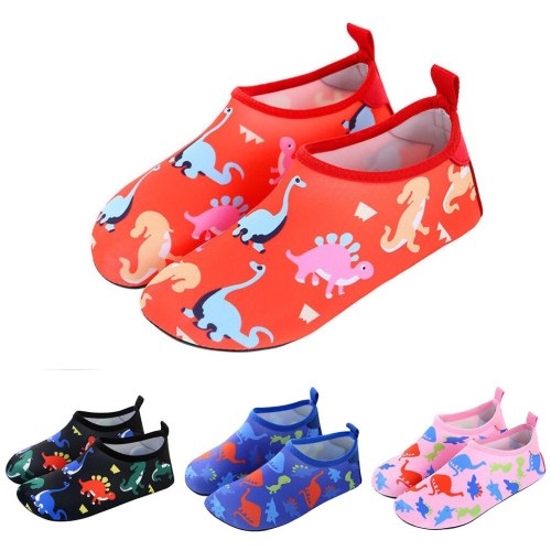 Hot sale kids shoes summer Boys Girls Quick Drying Swim Water Shoes Kids Cartoon Beach Barefoot Shoes