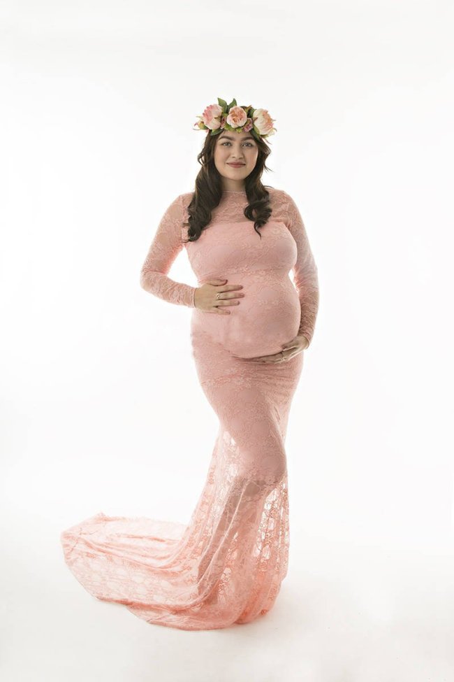 Fashion Women Tail Long Sleeved Maternity Photography Props