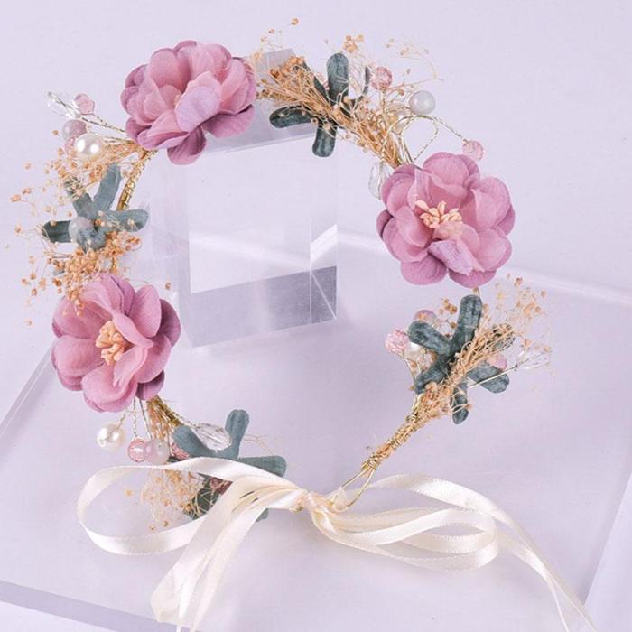Maternity Flower Crown Wreath Headband For Photography