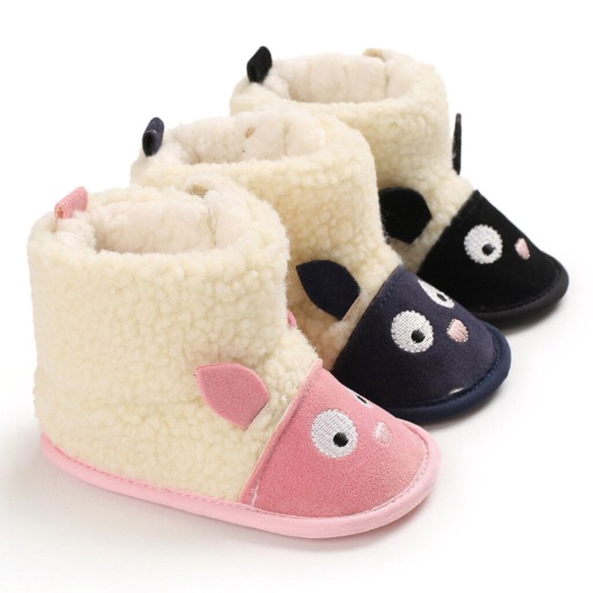 Fashion Baby Shoes winter Comfortable Mixed Colors Fashion Kid First Walkers Shoes Colorblocked thick snow boot