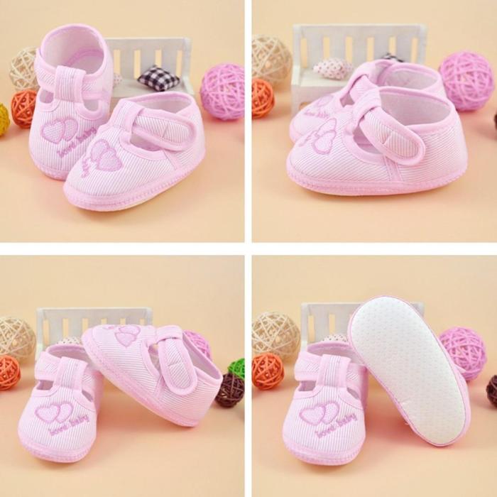 0-10m Newborn Girl Boy Girls Soft Sole Crib Toddler Shoes Canvas Sneaker High Quality First Walker