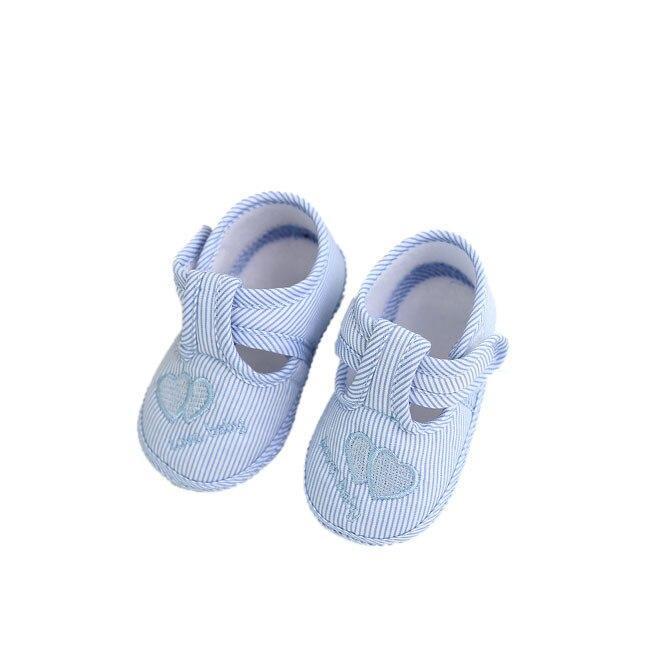 Low Price 2020 Newborn Infant Baby Stripe Girls Soft Sole Prewalker Warm Casual Flats Shoes Toddler Shoes