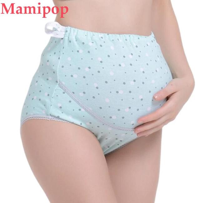 Women 's High-waist Panties briefs maternal Dot Seamless Soft Care Underwear