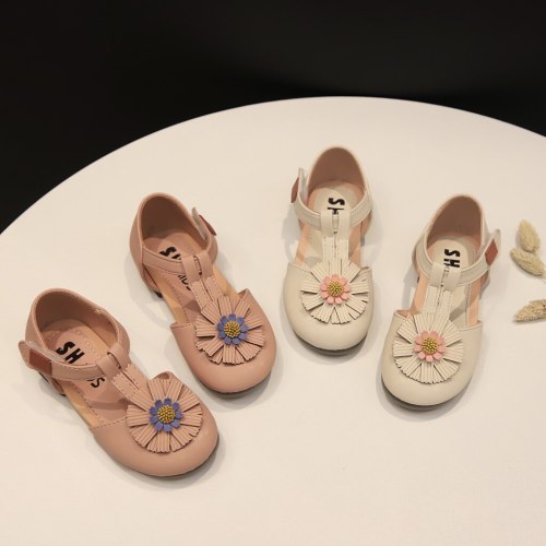 Hot sale Casual kids shoes summer fashion Children Baby Girls Cute Flower Princess Sandals