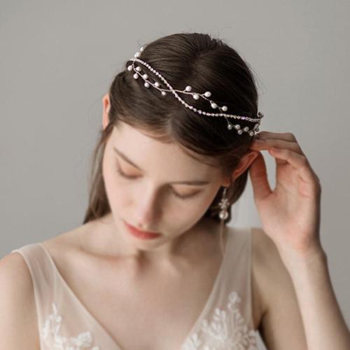 Women's Beautiful Pearl Wedding Headdress