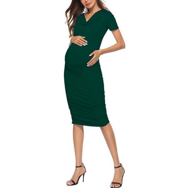 Maternity Casual Ruched Sundress