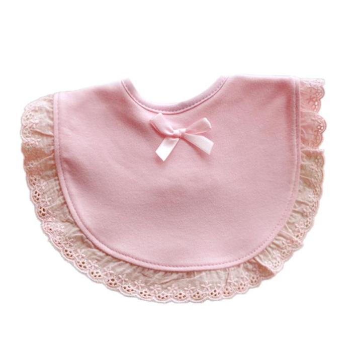 Sweet Baby Bibs&Burp Clothes Cotton Infant Kids Girls Bowknot Lace Cartoon Towel Baby Bibs for Babies Accessories