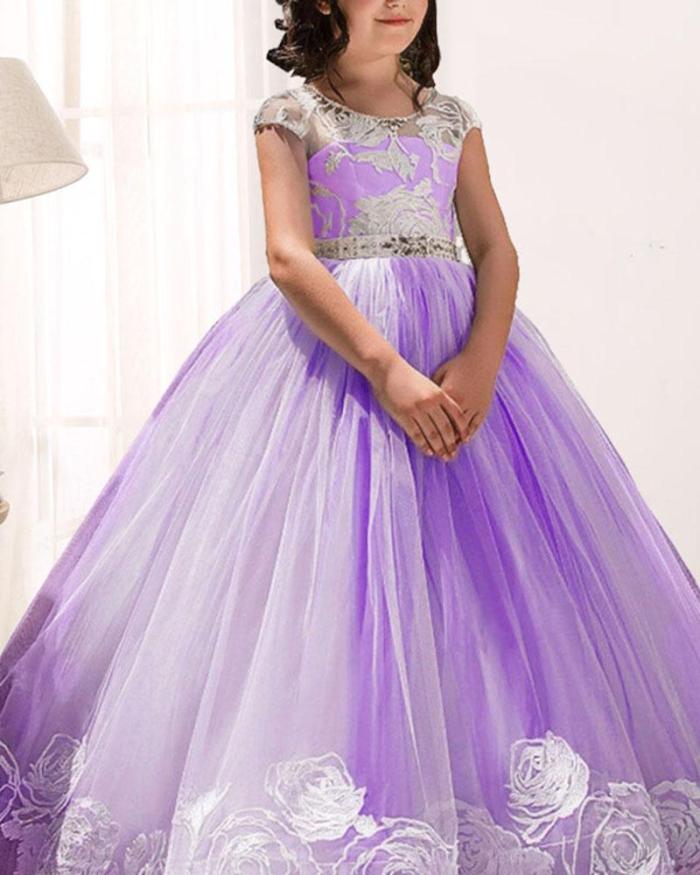 Mesh Gown Princess Fluffy Evening Dress