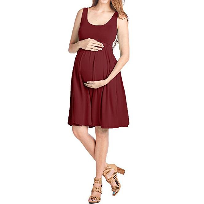 Maternity Knee-Length Tank Dress