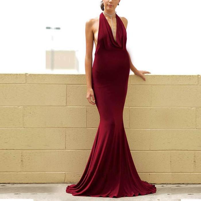 Maternity Solid Color Sleeveless Maxi Dress
