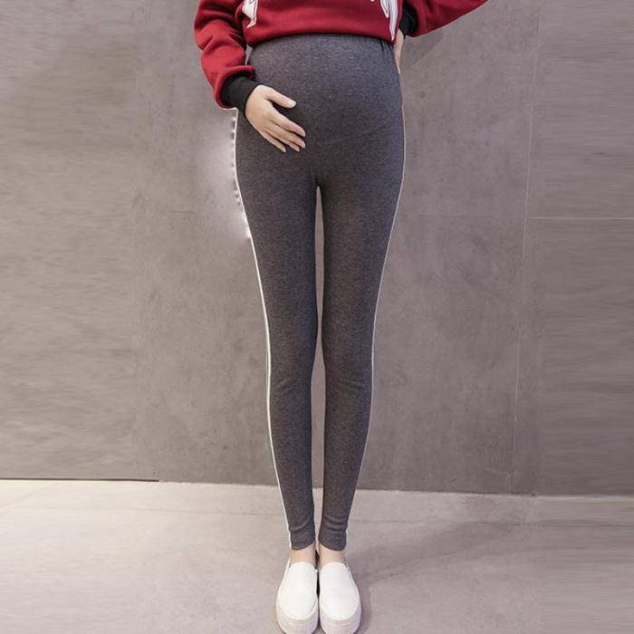 Maternity Casual Prop Belly Striped Pants