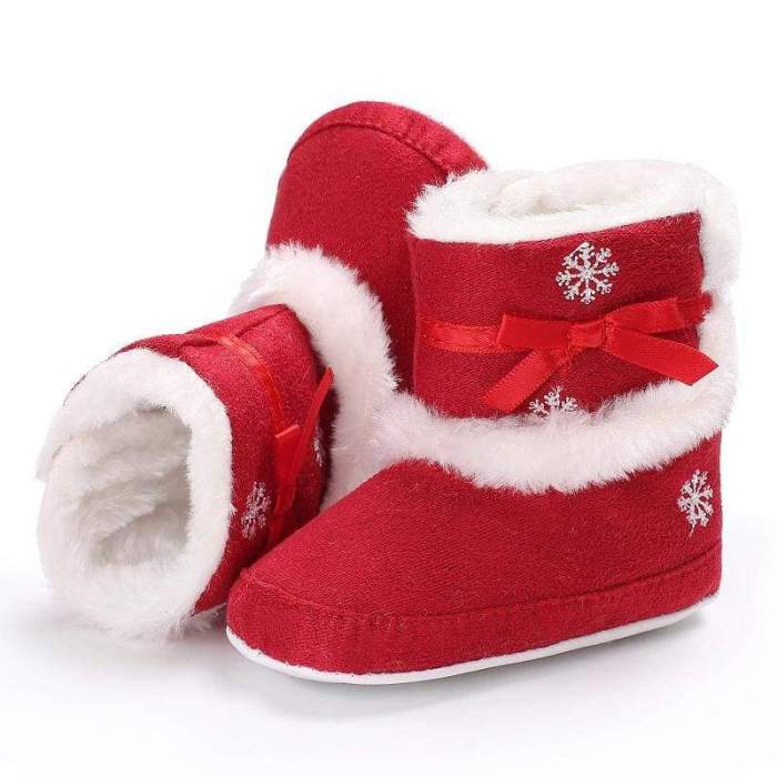 Christmas Baby Girl Winter Snow Boots (3 Colors)