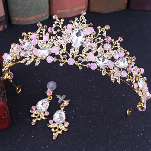 Baroque style wedding birthday rhinestone crystal headband crown