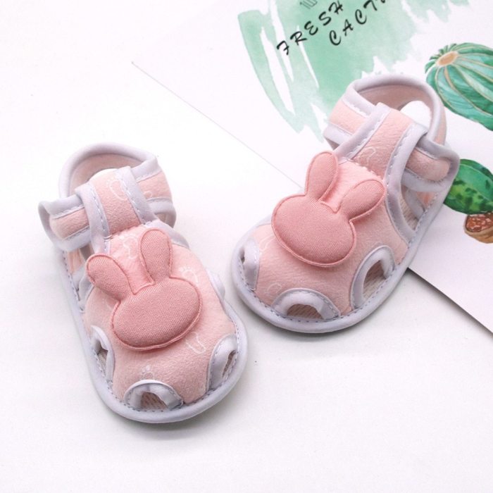 Infant Newborn Baby Girls Boy Prewalker Printing Rabbit Cartoon Single Shoes Daily Use Fisrt Walkers