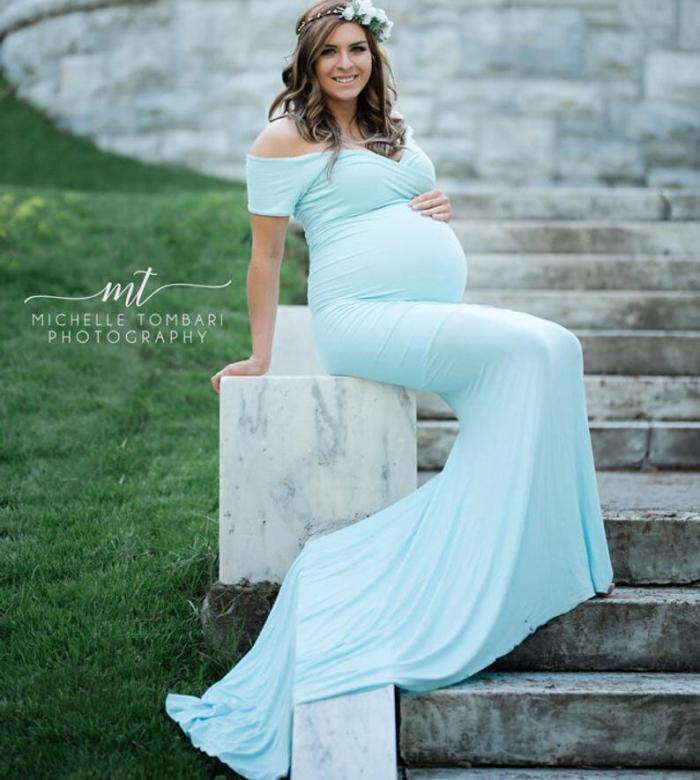 New Mermaid Maternity Dresses For Photoshoot GownsPregnant Women Pregnancy Dress