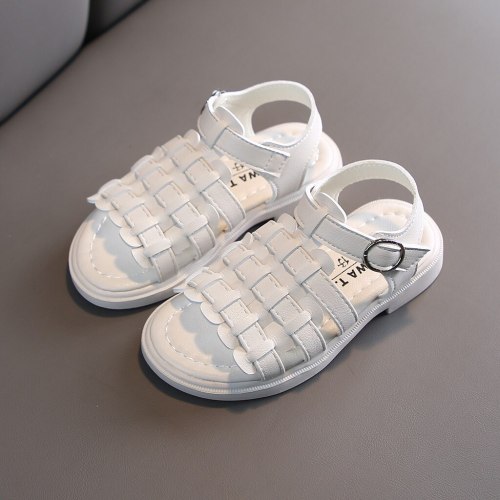 #40 Hot Sale 2020 sandals Toddler Kids Baby Girls Shoes Princess Shoes Open Toe Solid Casual Shoes Sandals