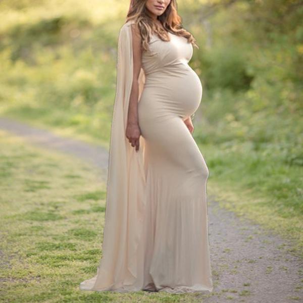 Maternity Solid Color Dress Photo Props