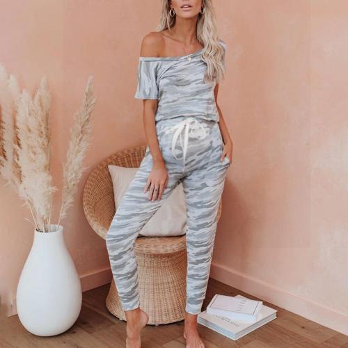 Maternity Pocketed Camo Kinit Tie Dye Jumpsuit
