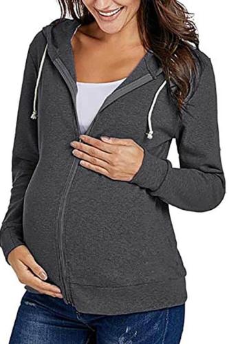Woman Nursing Long Sleeve Hoodie Maternity Enceinte Clothes