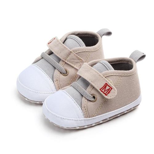Baby Shoes Newborn Baby Cute Boys Girls Canvas Letter First Walker Soft Sole Shoes Hook & Loop baby girl shoes