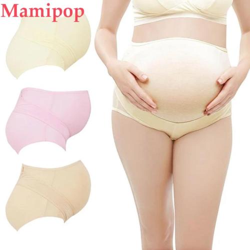 Maternity dress spring and summer large size double ring stomach lift underwear