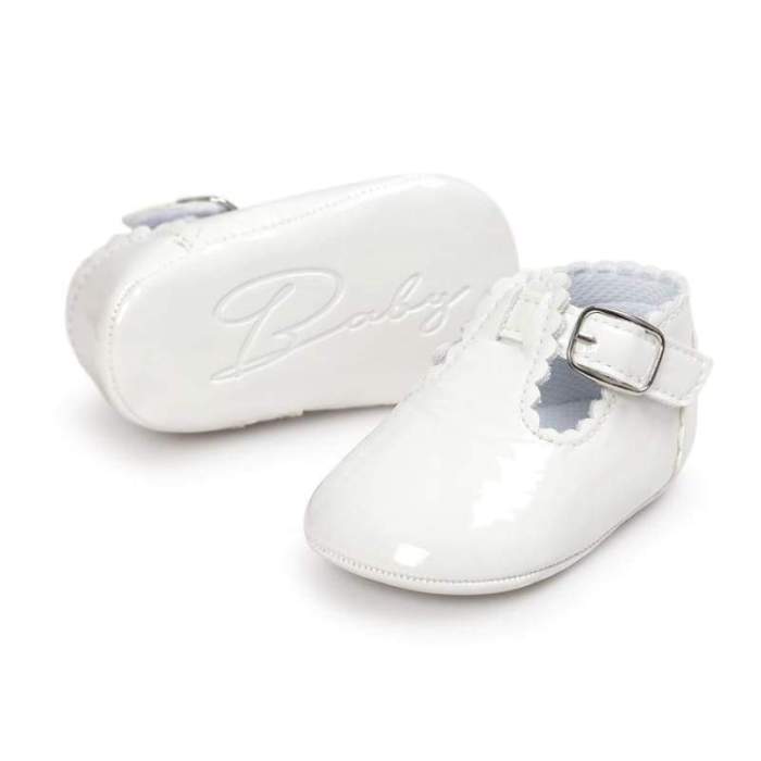 Baby Moccasin Newborn Shoes Soft Faux Leather