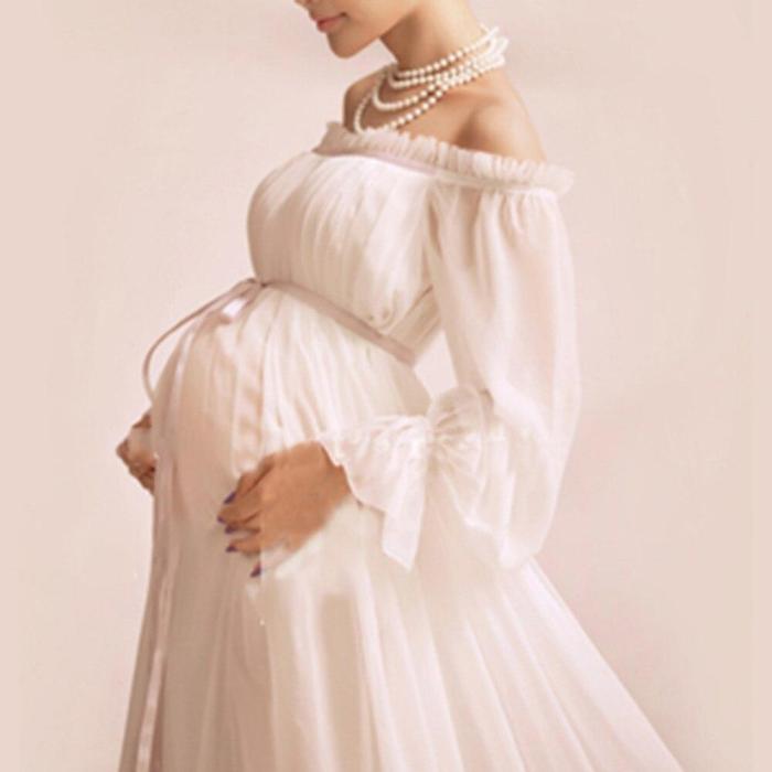 Maternity Dress Pregnant Women Photoshoot Gowns Skirt Dress