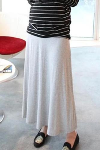 Maternity casual solid color comfortable skirt