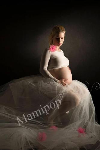 Pregnant Women's Skirt  Photograph Screen Dress Set