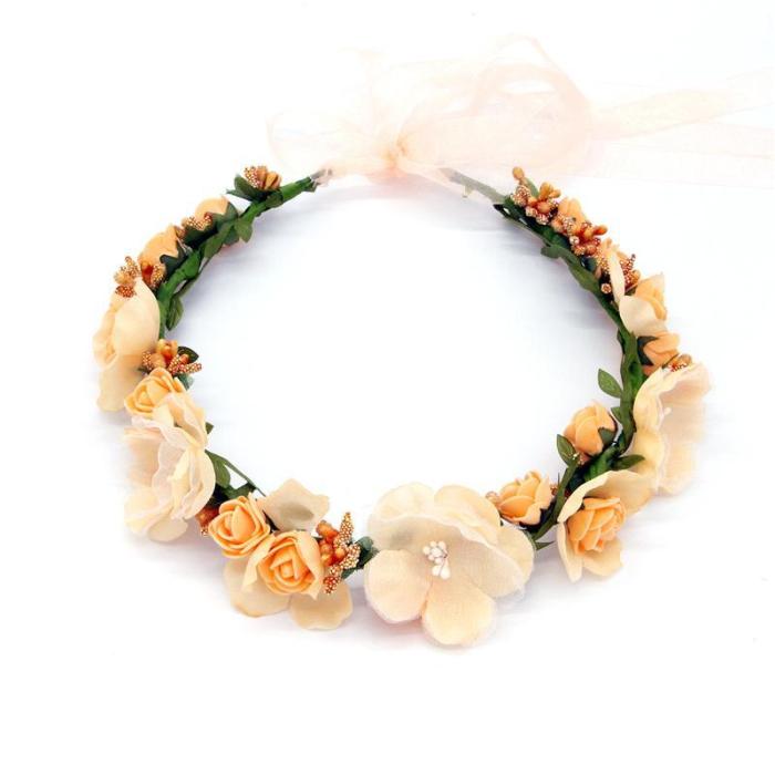 Flower wreath seaside holiday tiara hair headwear
