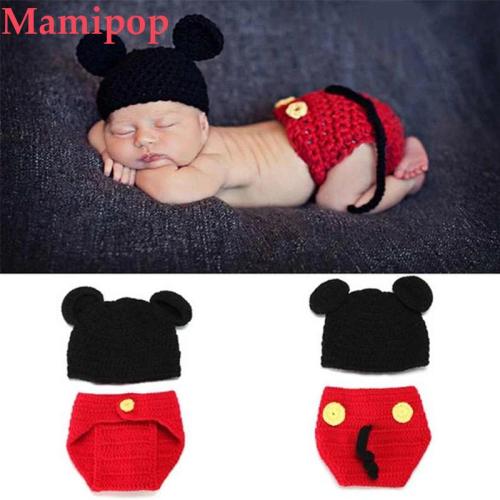 Newborn Photography Props Set Baby Knitted Photo Accessories
