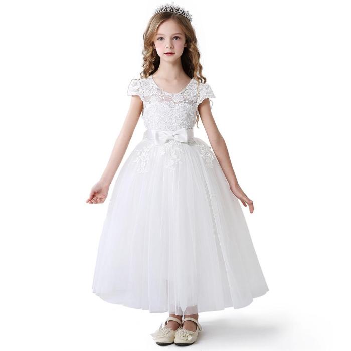 Girl's dress Princess Dress butterfly embellishment little host performance dress singing competition little girl's Birthday Dress