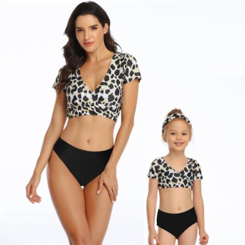 2020 New Parent-child Swimsuit Fly-side Mother-Daughter Swimwear