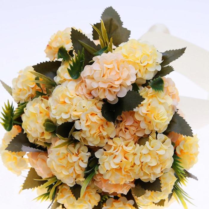 Holding Wedding Bouquet Silk Flower for Home Party Table Decoration Fall Decorations