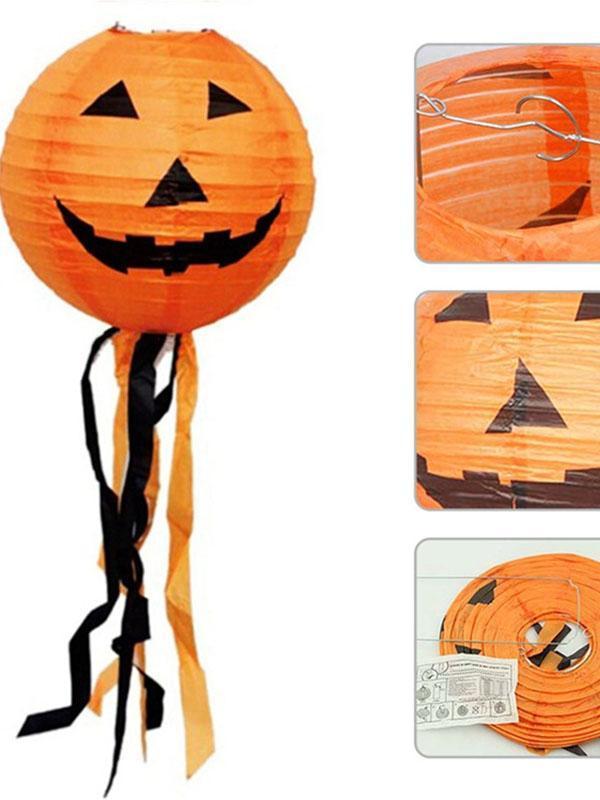 Halloween Pumpkin Lantern Decorated Prop