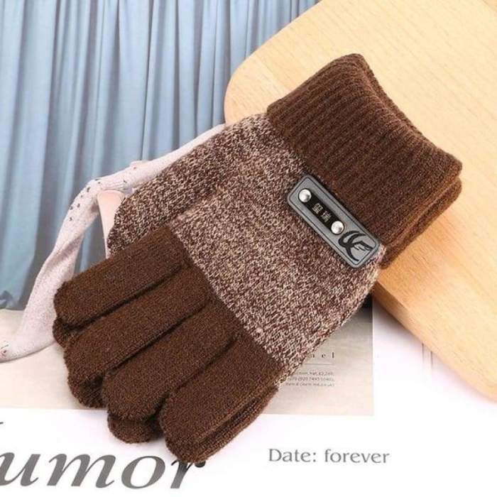 Children Warm Knitted Finger Protector Gloves