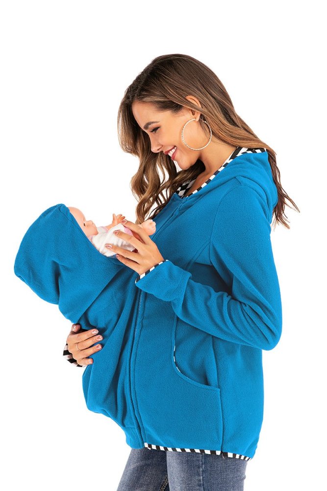 Pregnant women dress multi-functional mother kangaroo guard Coat