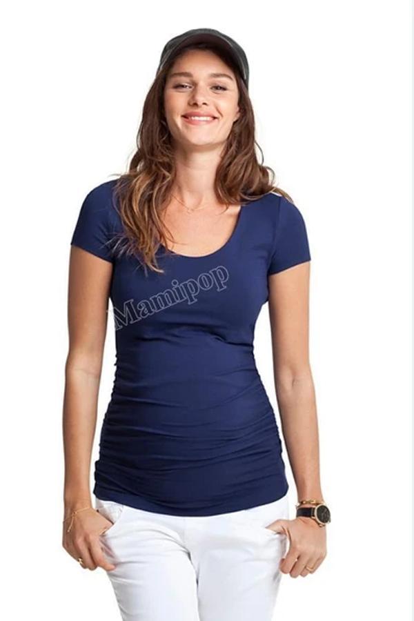 The Masternity Solid Color Round Neck T-Shirt