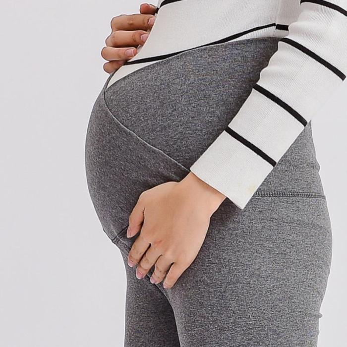 Maternity casual cross low waist stomach lift pants