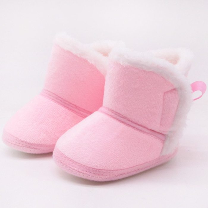 Winter Sweet Newborn Baby Girls Princess Winter Boots First Walkers Soft Soled