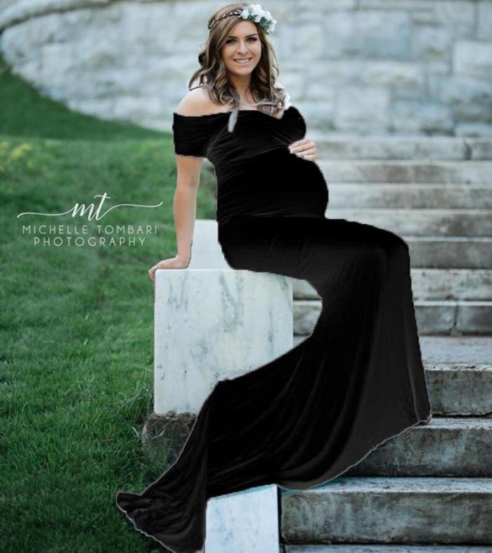 New Mermaid Maternity Dresses For Photoshoot GownsPregnant Women Pregnancy Dress